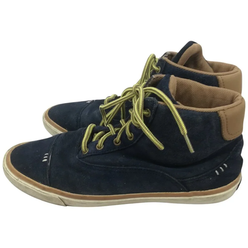 Radii High Top Suede Tennis Shoes Boots Size 10 Blue Brown Skateboard Napoli Mid